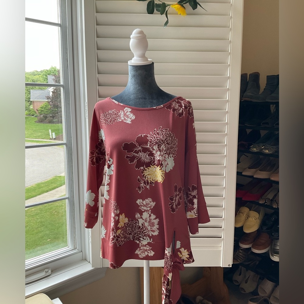 Ann Taylor Factory Banded Bottom with Side Tie Tunic